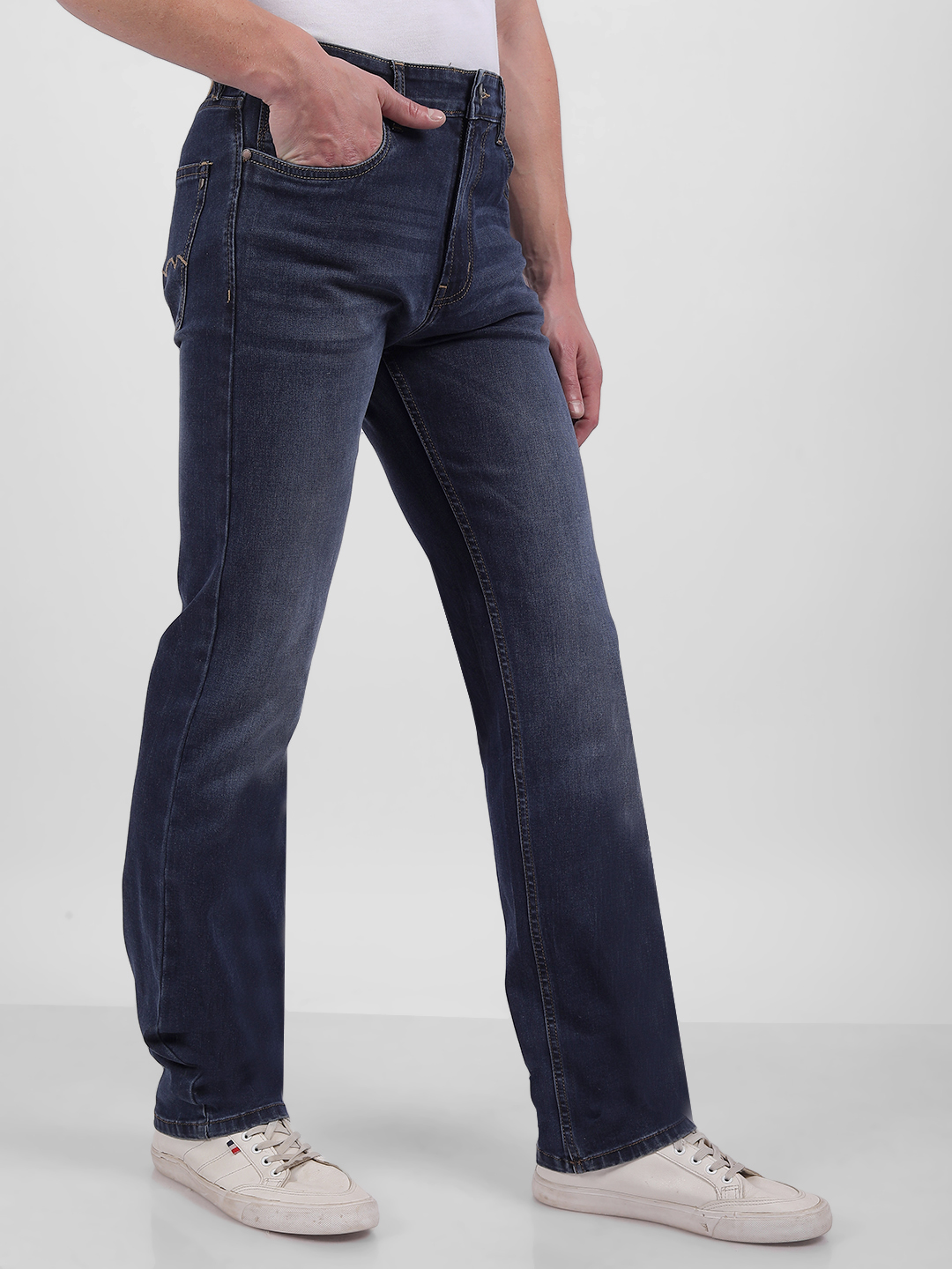 Numero Uno Men Faded Blue Jeans